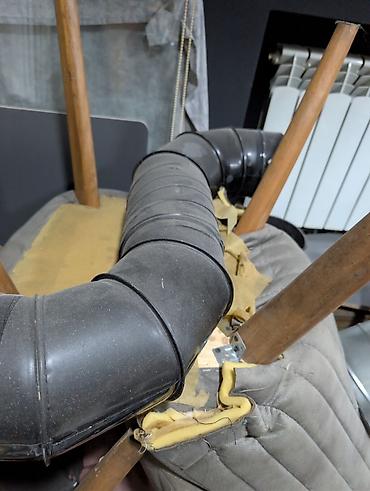 kondisioner ucun mis boru: Havalandırma borusu, Qofrasız, Dəmir, 150 mm, Yeni — 8