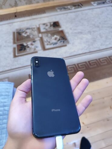 ayfon xs qiymeti: IPhone Xs Max, 64 GB, Black Titanium, Simsiz şarj, Face ID