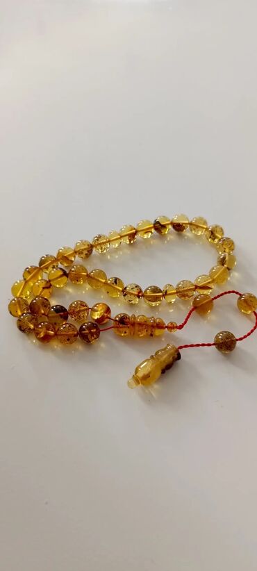 Təsbehlər: Endirim!!! 100% təbii bütöv daş kəhrəba — 25