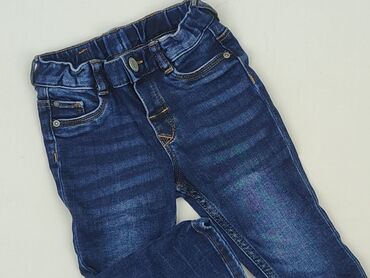 dobry materiał na spodnie: Spodnie jeansowe, H&M, 9-12 miesięcy, stan - Idealny