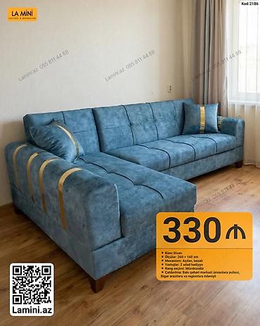 Диваны: Künc divan – La Mini (Kod: 2186) Ölçülər: - 260 × 160 sm — 1
