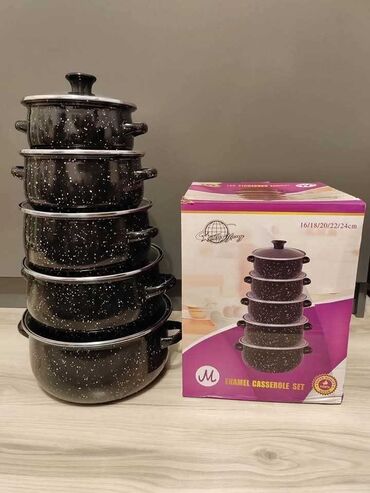 limes krema za lice: SET 5 ŠERPI Elegantni SERPI crni emajl set – 5 delova 4300 din ✨