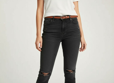 buty cross hatch: Bershka, Jeans for women, size S (EU 36)