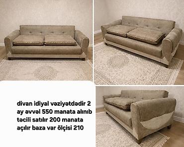 2 nəfərlik: AYNUR 2 💃
Divan 200 azn
Ünvan yeni güneşli — 1