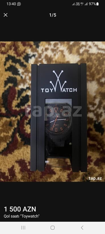 toywatch velvety: Yeni, Qol saatı, rəng - Qara