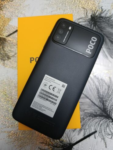 Poco M3, 128 GB, rəng - Qara, Düyməli, Sensor, Barmaq izi
