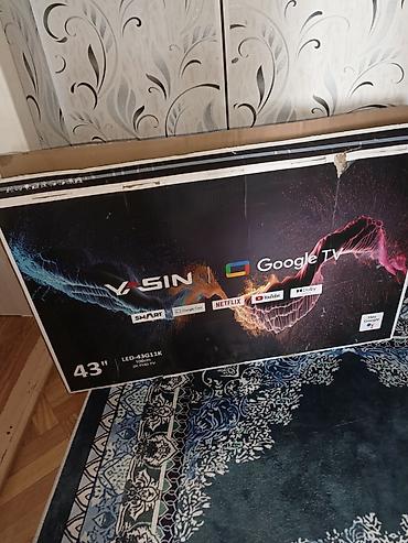 ТВ жана Видео: Смарт‑телевизор YASIN LED‑43G11K, 43" телевизор почти новый не — 3