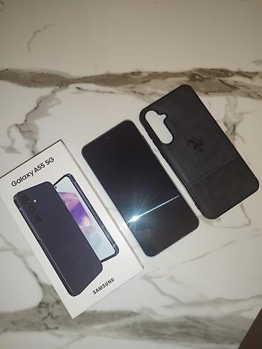 sasung a55: Samsung Galaxy A55, 256 GB, rəng - Mavi, Barmaq izi — 5