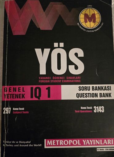 informatika testləri: YÖS IQ 1 
İçi təmizdir, demək olar ki, istifadə olunmayıb