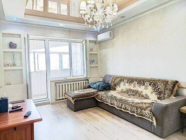 ысык кол комнаты: 3 комнаты, 61 м², 105 серия, 9 этаж, Евроремонт