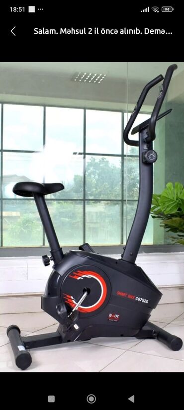 Velotrenajorlar: Qara rəngdə, Body Smart Bike C67920 markalı велотренаjor. Evdə idmanla