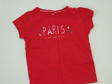 czerwona spódniczka w kratke: T-shirt, Lupilu, 1.5-2 years, 86-92 cm, condition - Very good