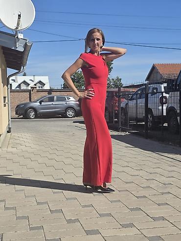 jena cane: Elegantni ženski crveni kombinezon - Model: dugačak kombinezon sa — 5