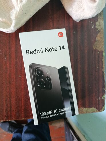 телефон 4 х: Redmi, Redmi Note 14, түсү - Кара