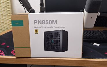 блок питания 750: Азыктандыруу блогу, Колдонулган, DeepCool, 850 Вт, Gold, 850 Вт