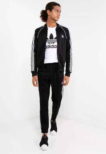 оригинал adidas: Спортивный костюм L (EU 40), цвет - Черный