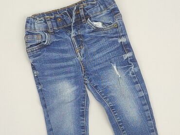 kombinezon watowany hm: Denim pants, So cute, 12-18 months, condition - Good