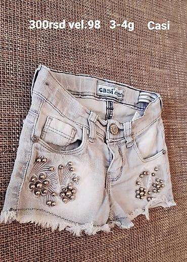 bama sandale: Dečije teksas šorts – Casi jeans - Model: svetlosivi džins šorts sa — 1