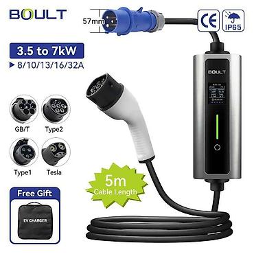 07 pribor: GB/T AC EV şarj cihazı 7KW / 32A AITO M5 AITO M7 AITO M9 AUDI e-tron — 1