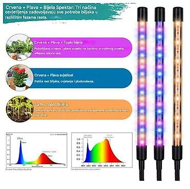 sto 90x90: LED lampa za biljke sa stativom i 5 fleksibilne svetlosne trake - Pun — 4
