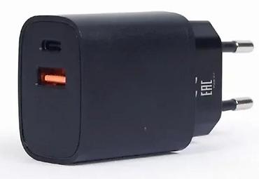 Adapteri i punjači za laptop: Gembird mrežni punjač sa 2 izlaza – USB-A i USB-C - Kompaktni zidni — 1