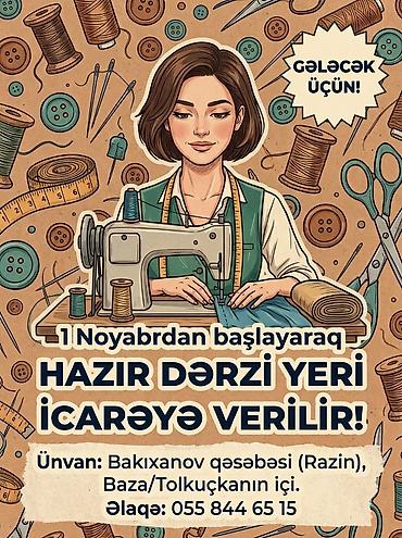 ucuz utu: ​📢 HAZIR DƏRZİ YERİ İCARƏYƏ VERİLİR! ​📍 Ünvan: Bakıxanov qəsəbəsi — 1