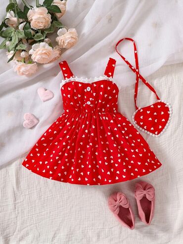 elbiseler: Детское платье цвет - Красный
