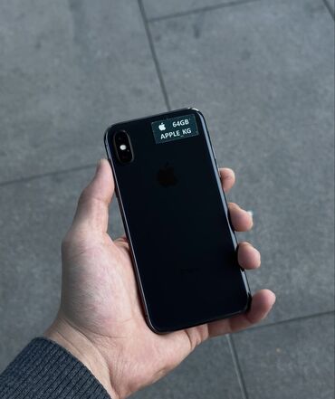 Apple iPhone: IPhone X, Б/у, < 16 ГБ, Jet Black, 100 %