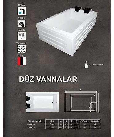 hamam vannasi olculeri: Новый Ванна, Оргстекло, Платная доставка — 2