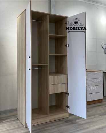 Dolablar: Yeni, Açılan, 2 qapılı Düz dolab, Qarderob, paltar dolabı, Azərbaycan — 7