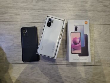 64 р: Xiaomi, Redmi Note 10S, Б/у, 64 ГБ, цвет - Белый, 2 SIM