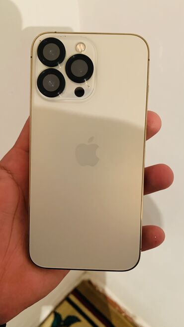 корпусы для компьютера: IPhone 13 Pro, Б/у, 256 ГБ, Золотой, Защитное стекло, Чехол, Коробка, 79 %