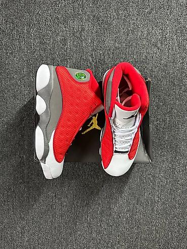 13 джорданы: Мужские кроссовки, 41, Air Jordan, Новый, цвет - Красный, Платная доставка — 3