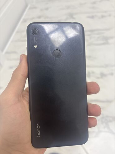 sade telefonlar satisi: Honor 8A Prime, 64 GB, rəng - Qara, Barmaq izi, İki sim kartlı, Face ID