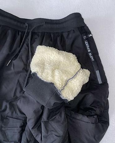 ps majce: Zimske sportske pantalone, crne - Topao model sa unutrašnjom postavom — 2
