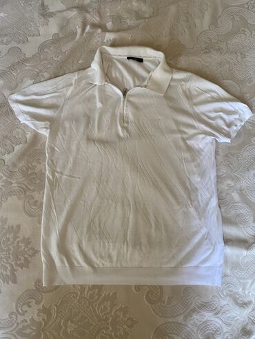 Köynəklər: DENTI Plus kişi polo köynəyi - Rəng: ağ - Model: polo yaxalı, yarım