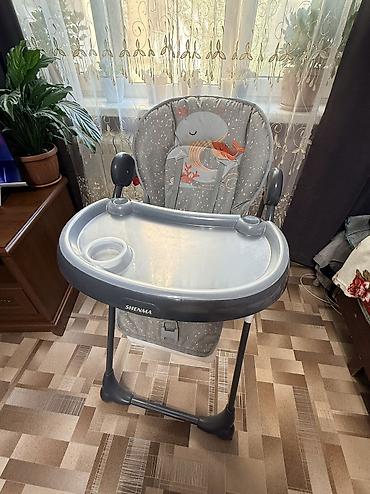 silver kitchen: Стульчик для кормления, Б/у, Пластик, Трансформер, цвет - Серый, Самовывоз — 2