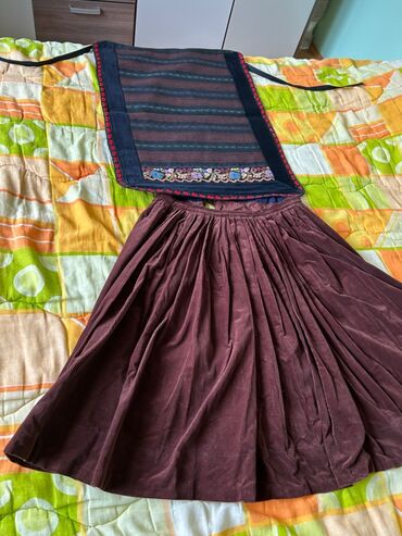 suknje od trikotaže: One size, Midi, bоја - Braon