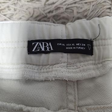 Брюки: Мужские брюки, XL, 2XL, L, Zara, Б/у, цвет - Бежевый, Платная доставка, Бесплатная доставка, Самовывоз — 6