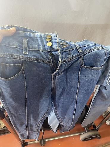 Джинсы: Джинсы из плотного денима, голубой и синий оттенки (две пары на фото) — 3