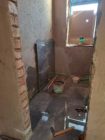 Укладка плитки: Гидроизоляционные работы, Фартук на кухне, Подготовка стен для укладки | Керамогранитая плитка | Раскладка ковром, Вертикальная укладка, Диагональная укладка Больше 6 лет опыта — 7