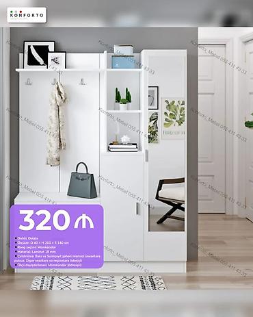 dehliz: Dəhliz dolabı – funksional giriş mebeli - Ölçü: D 40 × H 200 × E 140 — 1