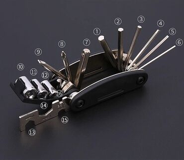 нож складной: Многофункциональный, складной набор отвёрток. Из стали. 1