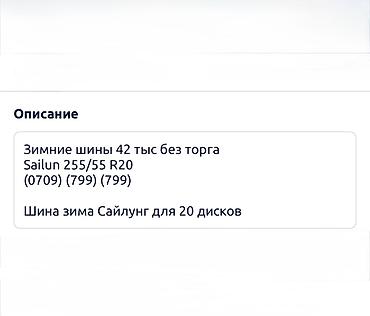 Зимние шины Sailun 255/55 R20 - Размер: 255/55 R20 - Сезон: зима