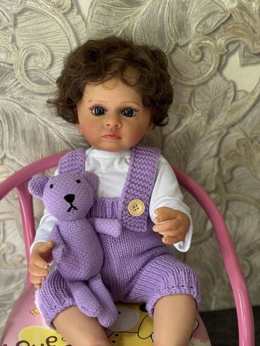 детский бальный платье: Куклы реборн оригинал рост 55 см малышка сделана из мягкого