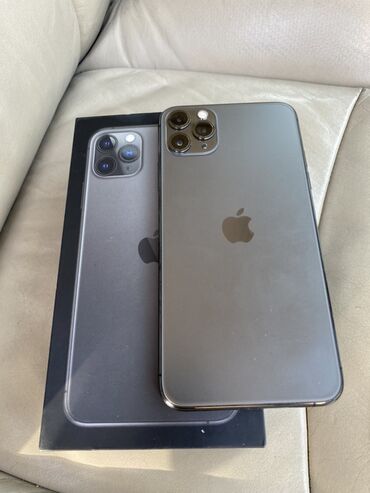 айфон 11 цена в бишкеке 256 гб в рассрочку: IPhone 11 Pro Max, Колдонулган, 256 ГБ, Matte Space Gray, Куту, 73 %
