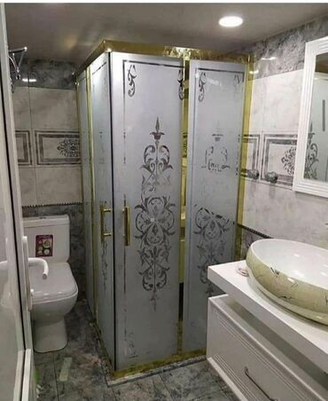 Duş kabinaları, arakəsmələr: Yeni Üstü açıq kabina, Künc üçün, Ödənişli çatdırılma — 16