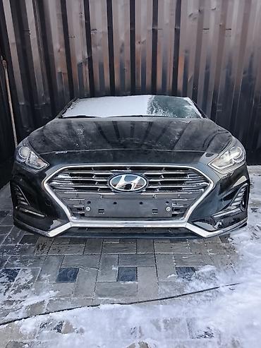 Hyundai Sonata (седан), черный цвет, кузов и внешние элементы. мы