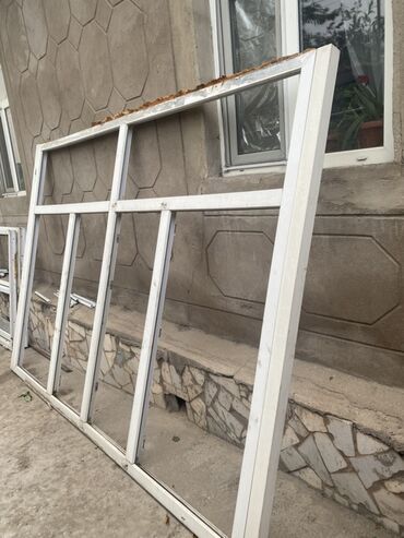купить окна: Даяр металл-пластикалык терезе, Терезе түрү: Балкон, Колдонулган, Орнотуусуз, Бөлүп төлөө жок