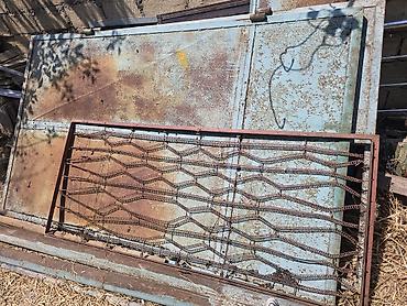 panel dekor: Metal soba və köhnə qapılar – təmir və ya təkrar istifadə üçün - — 1